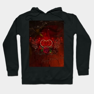 Happy mother's day with heart and roses Hoodie